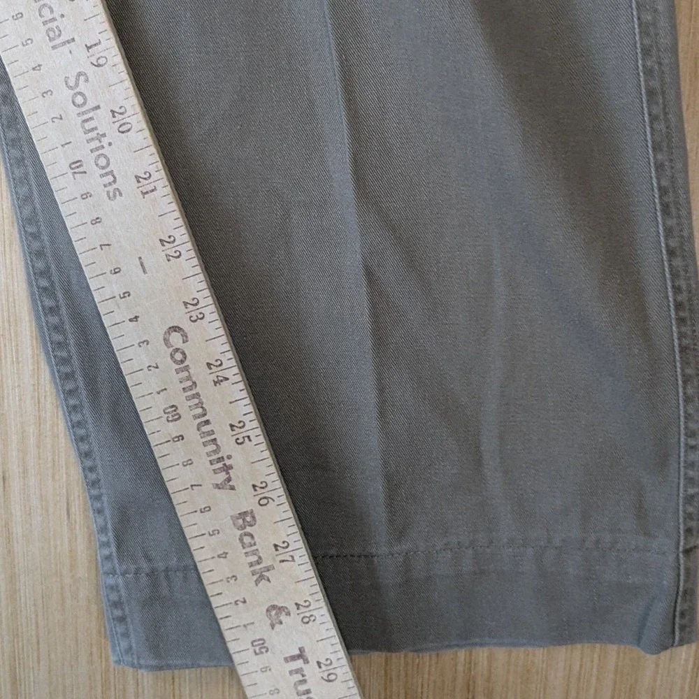 Polo Ralph Lauren Men Cargo Pants 36x29 Olive Khaki Cotton Twill Utility 90s